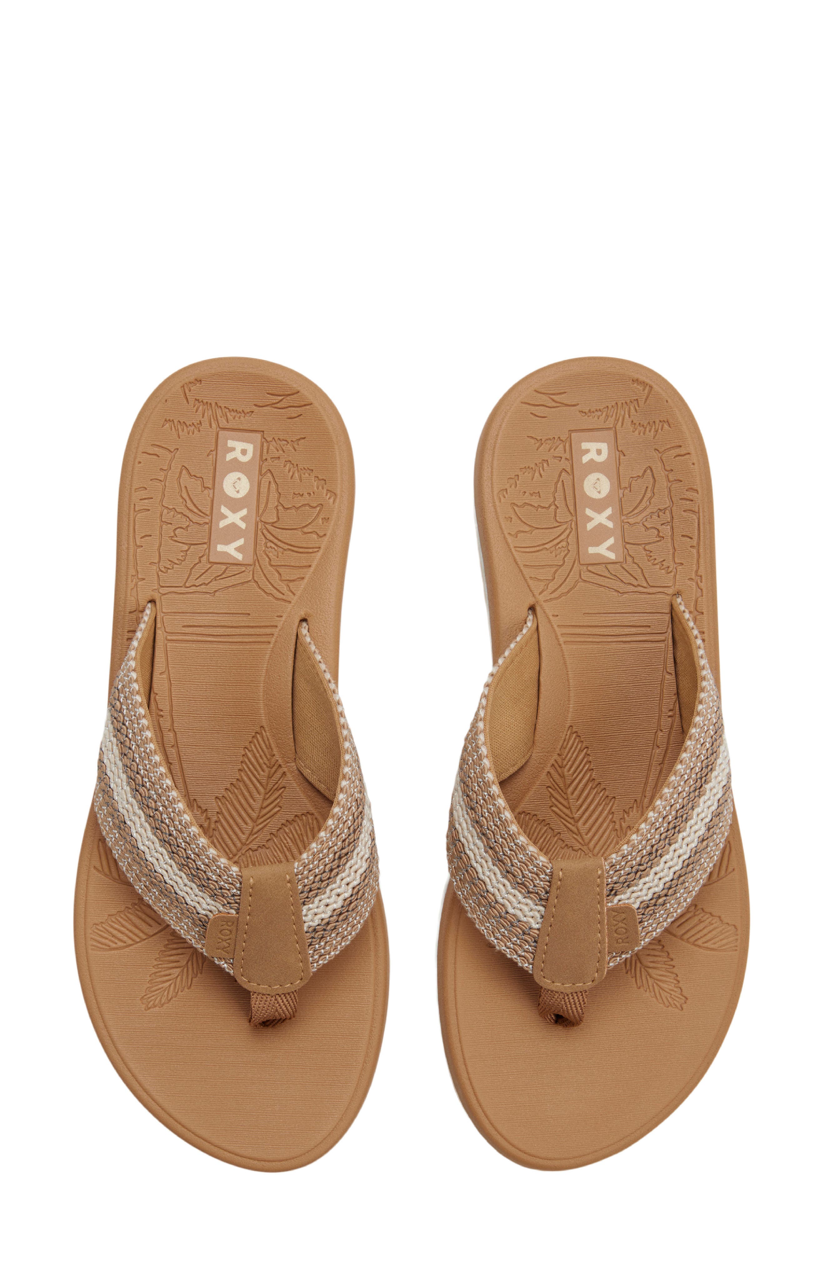 Roxy Colbee Flip Flop, Alternate, color, Natural