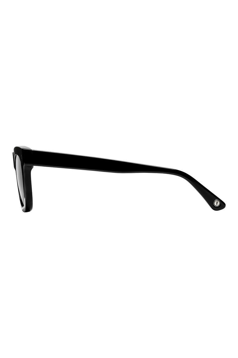 Cocktail 39mm Polarized Square Sunglasses, Alternate, color, GLOSS BLACK/GREY POLAR