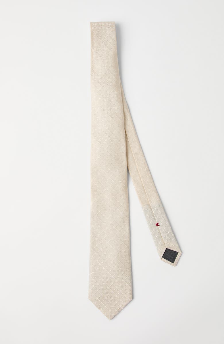 Brunello Cucinelli Necktie with jacquard pattern, Alternate, color, 