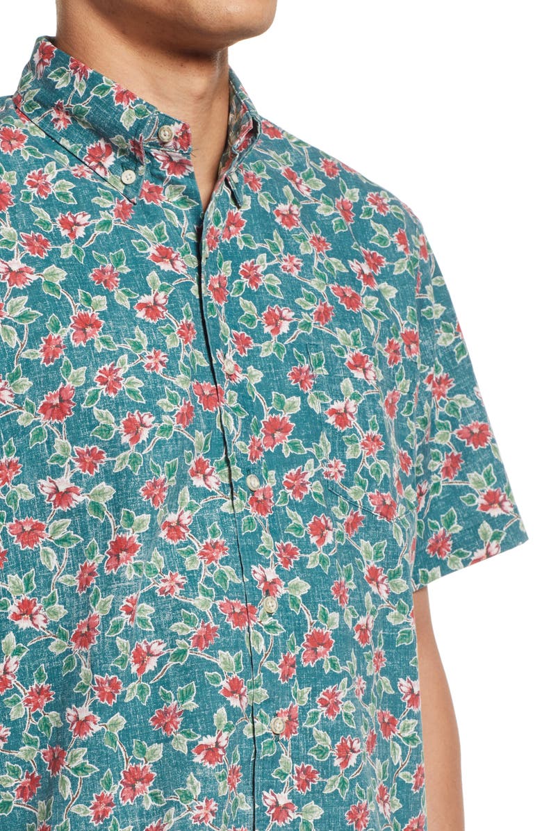 Reyn Spooner Pua Kalikimaka Button Down Shirt, Alternate, color,