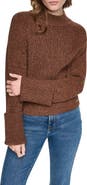 DKNY Jeans Raglan Mock Neck Sweater