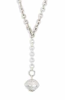 Karine Sultan Long Pendant Y-Drop Necklace