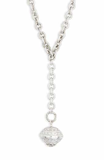 Long Pendant Y-Drop Necklace