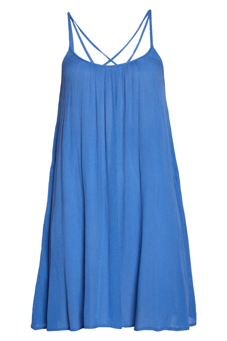 Cover-Up Slipdress (Nordstrom Exclusive), Alternate, color, AZURE
