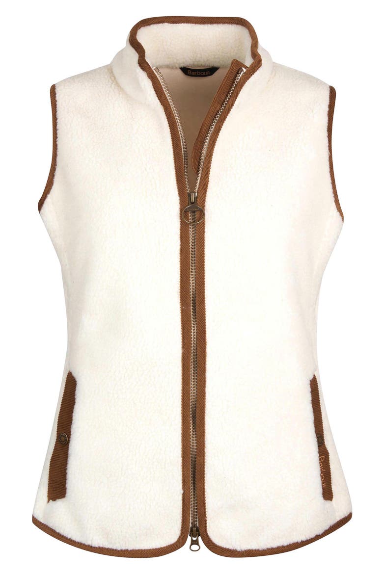 Burford Corduroy Trim Fleece Vest, Alternate, color, WINTER PEARL/CLASSIC