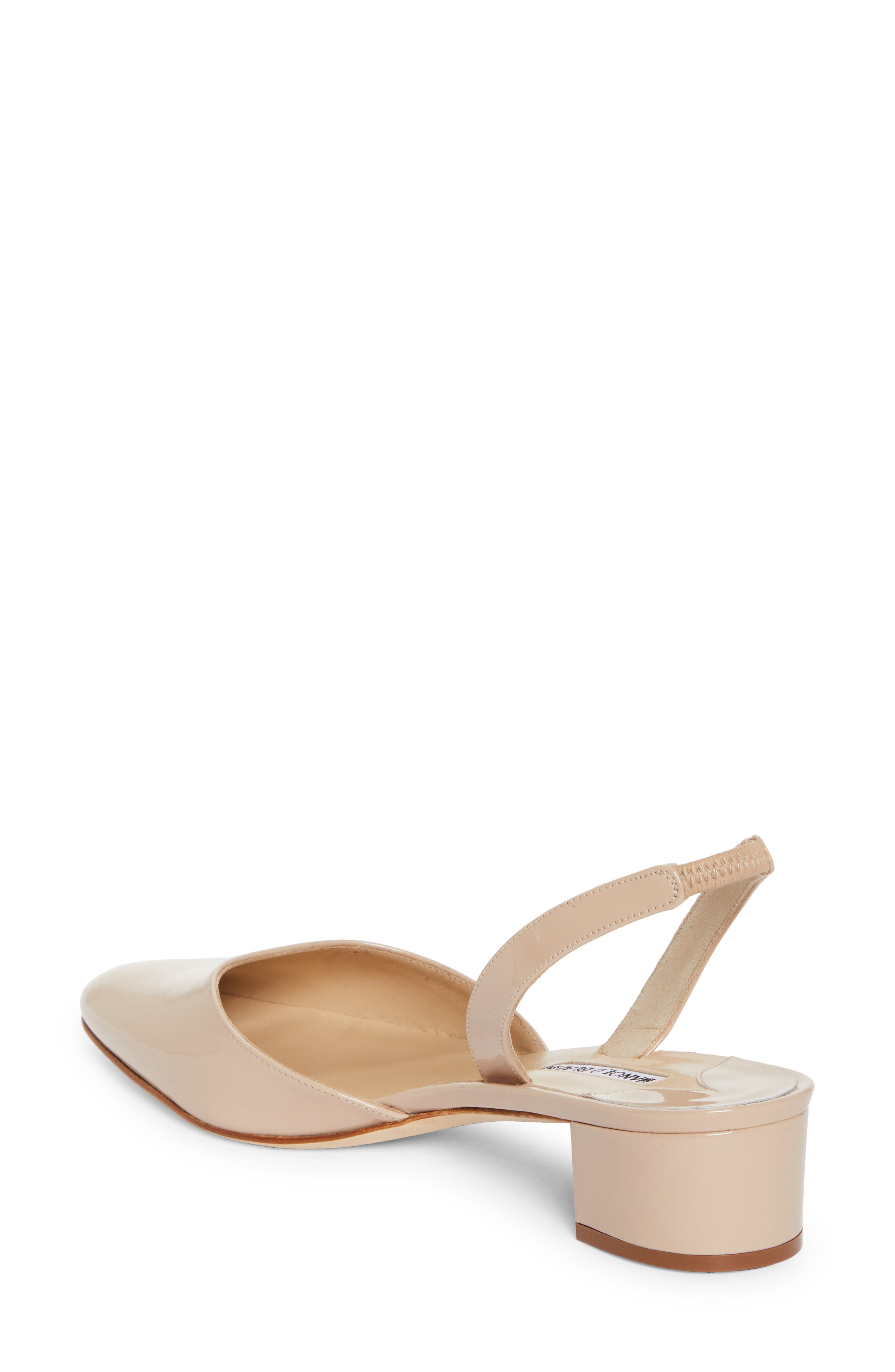 Manolo Blahnik Aspro Slingback Pump, Alternate, color, White