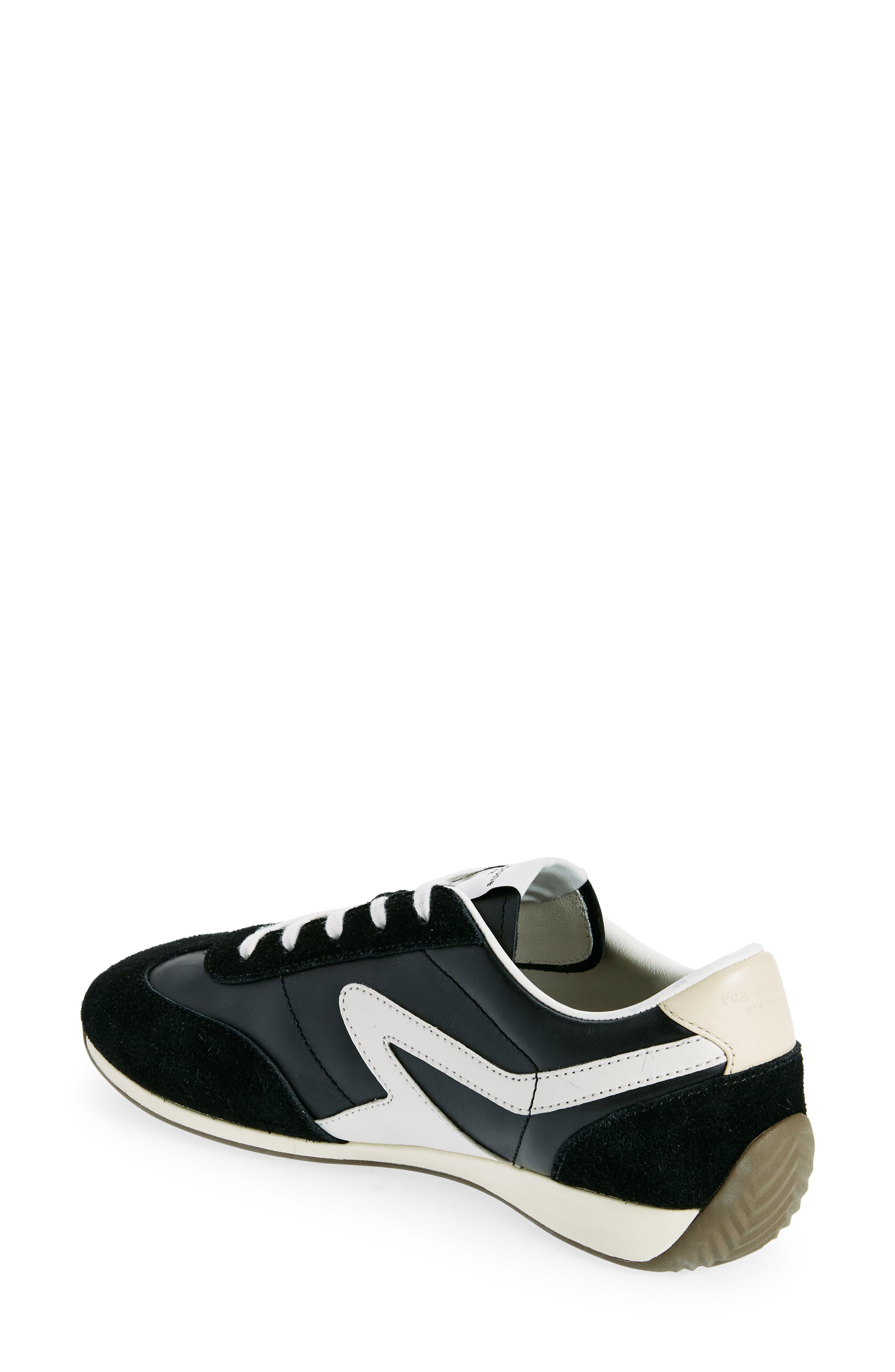 rag & bone Retro Runner Slim Sneaker, Alternate, color, Black