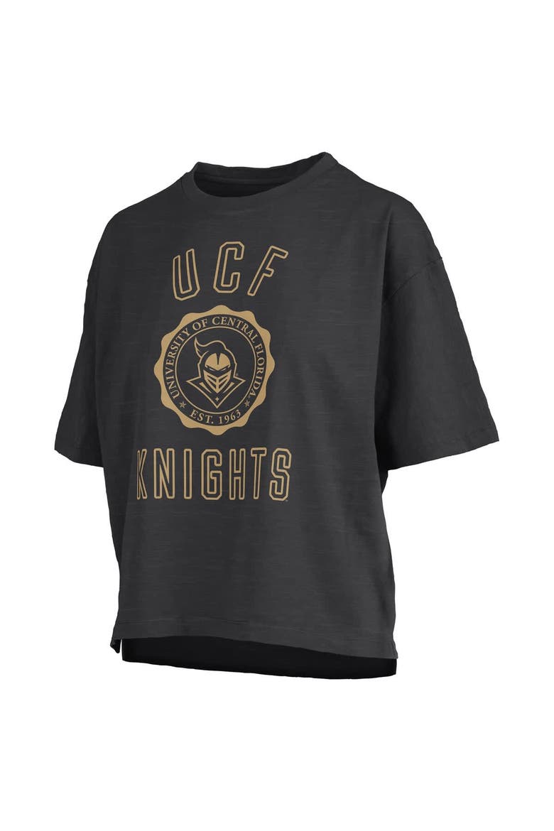 Women's Pressbox Black UCF Knights Motley Crew Bishop Waist Length Oversized Slub T-Shirt, Alternate, color, Black