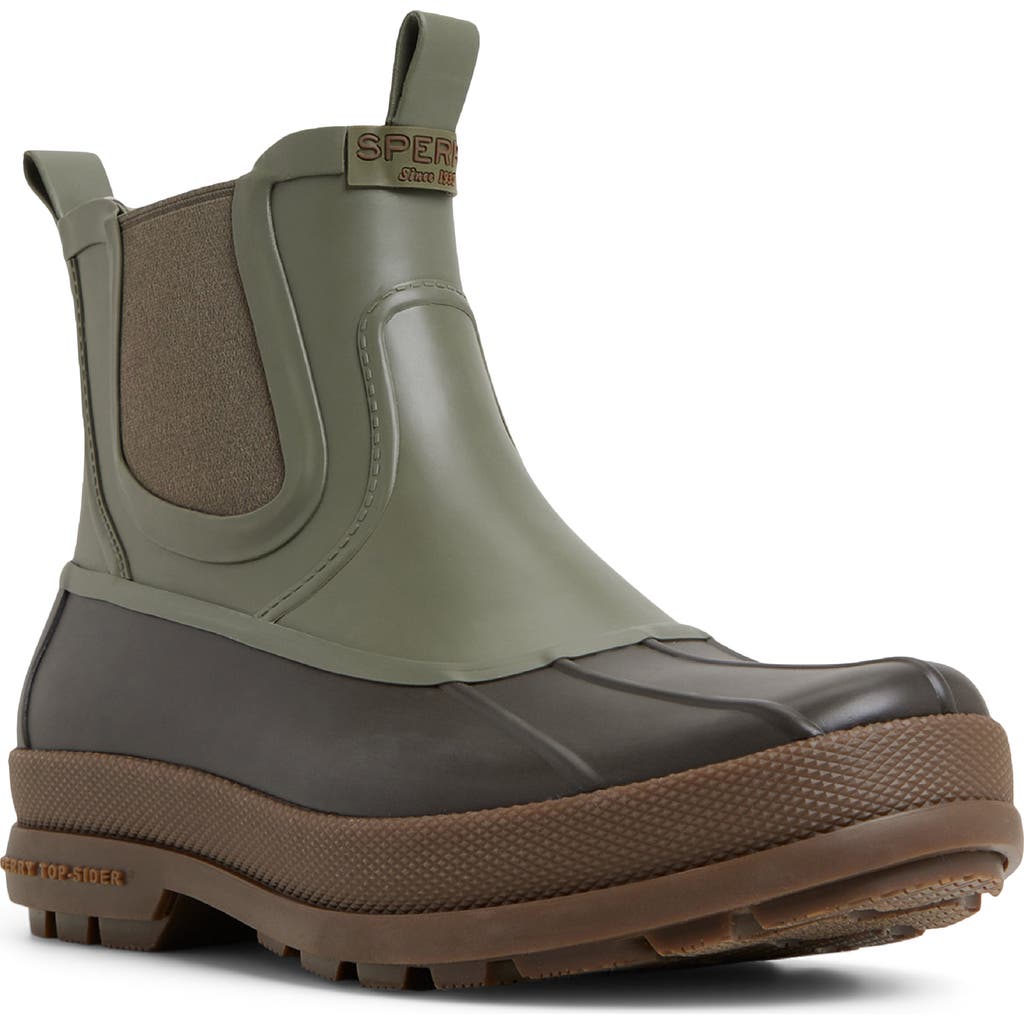 Sperry Clifton Chelsea Waterproof Duck Boot In Green