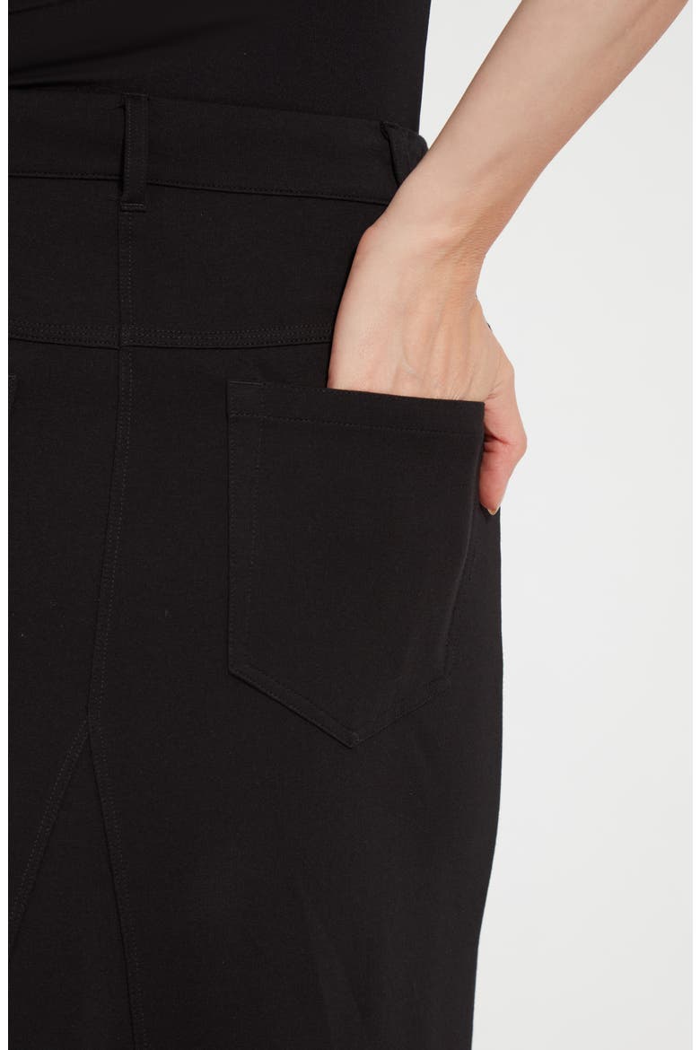 Riley Ponte Maxi Skirt, Alternate, color, BLACK