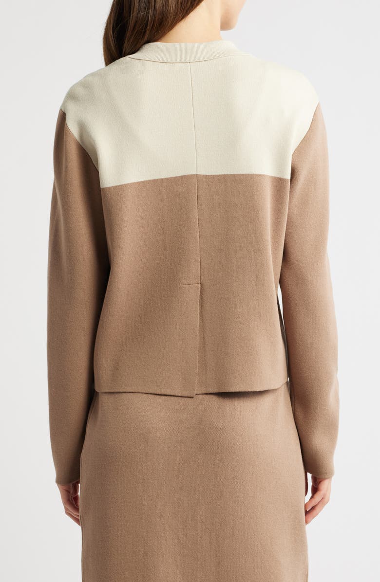 Tahari ASL Colorblock Knit Jacket, Alternate, color, 
