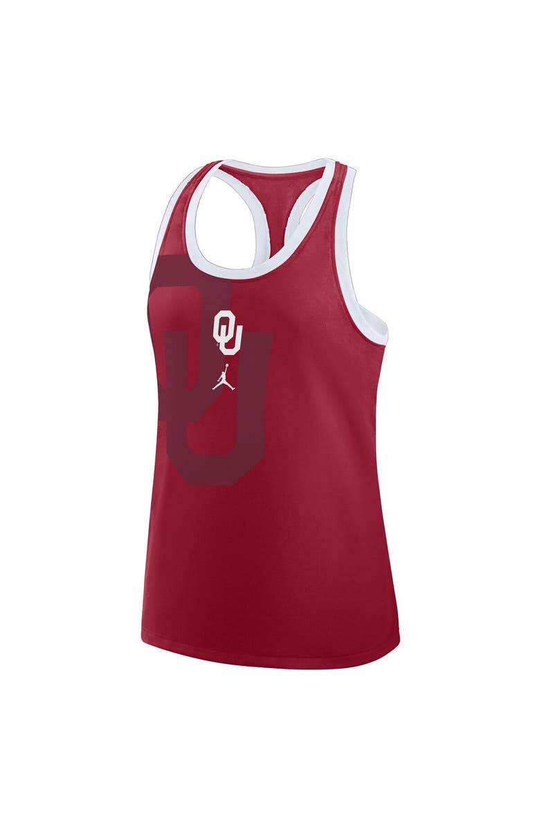 Jordan Brand Women's Jordan Brand Crimson Oklahoma Sooners Exceptional Talent Primetime Shadow Tri-Blend Racerback Tank Top, Alternate, color, 