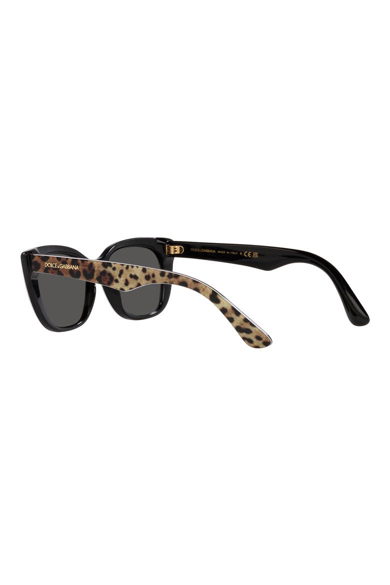 49mm Small Cat Eye Sunglasses, Alternate, color, DARK GREY