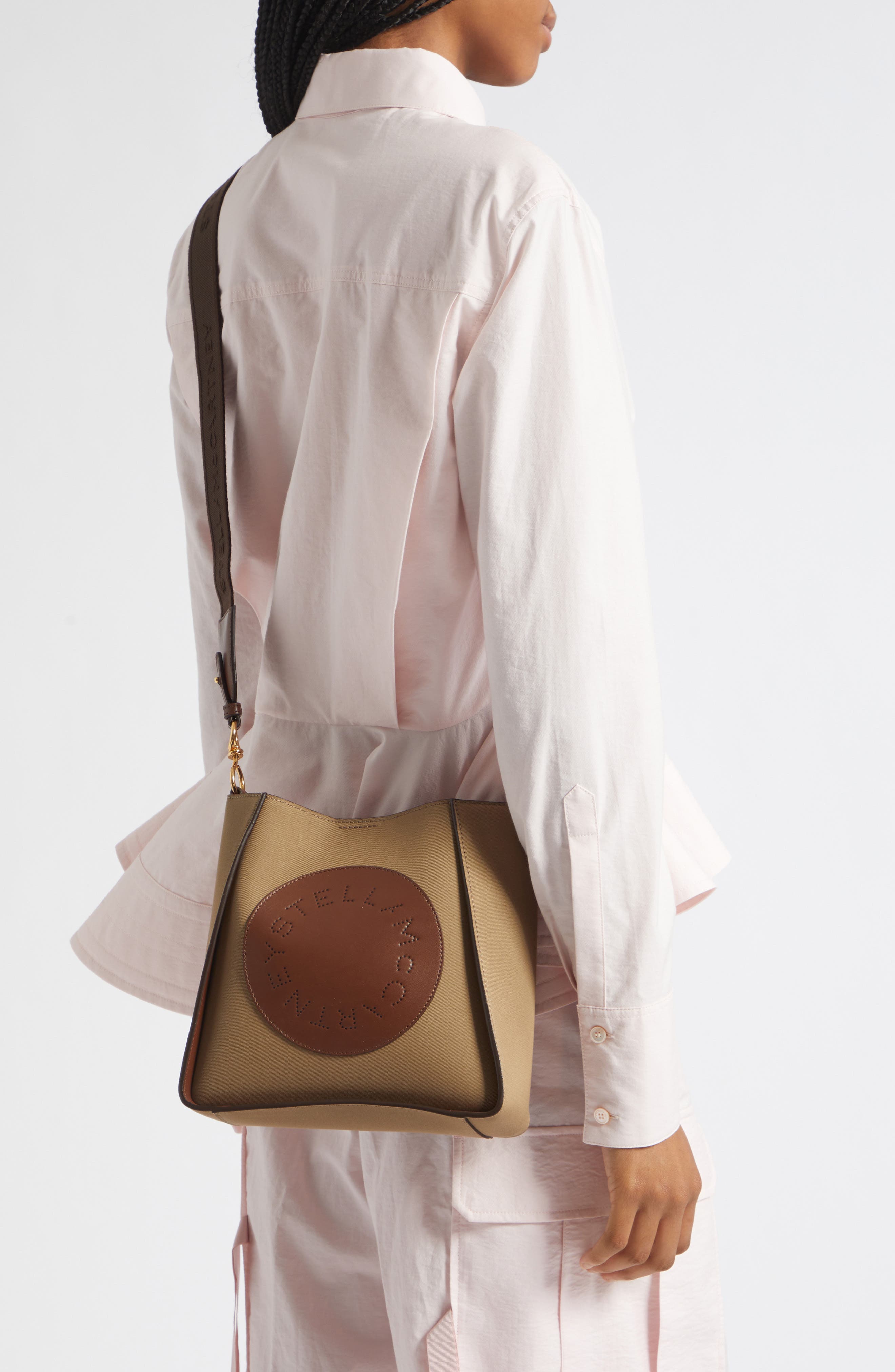 Logo Square Crossbody Bag, Alternate, color, TRUFFLE