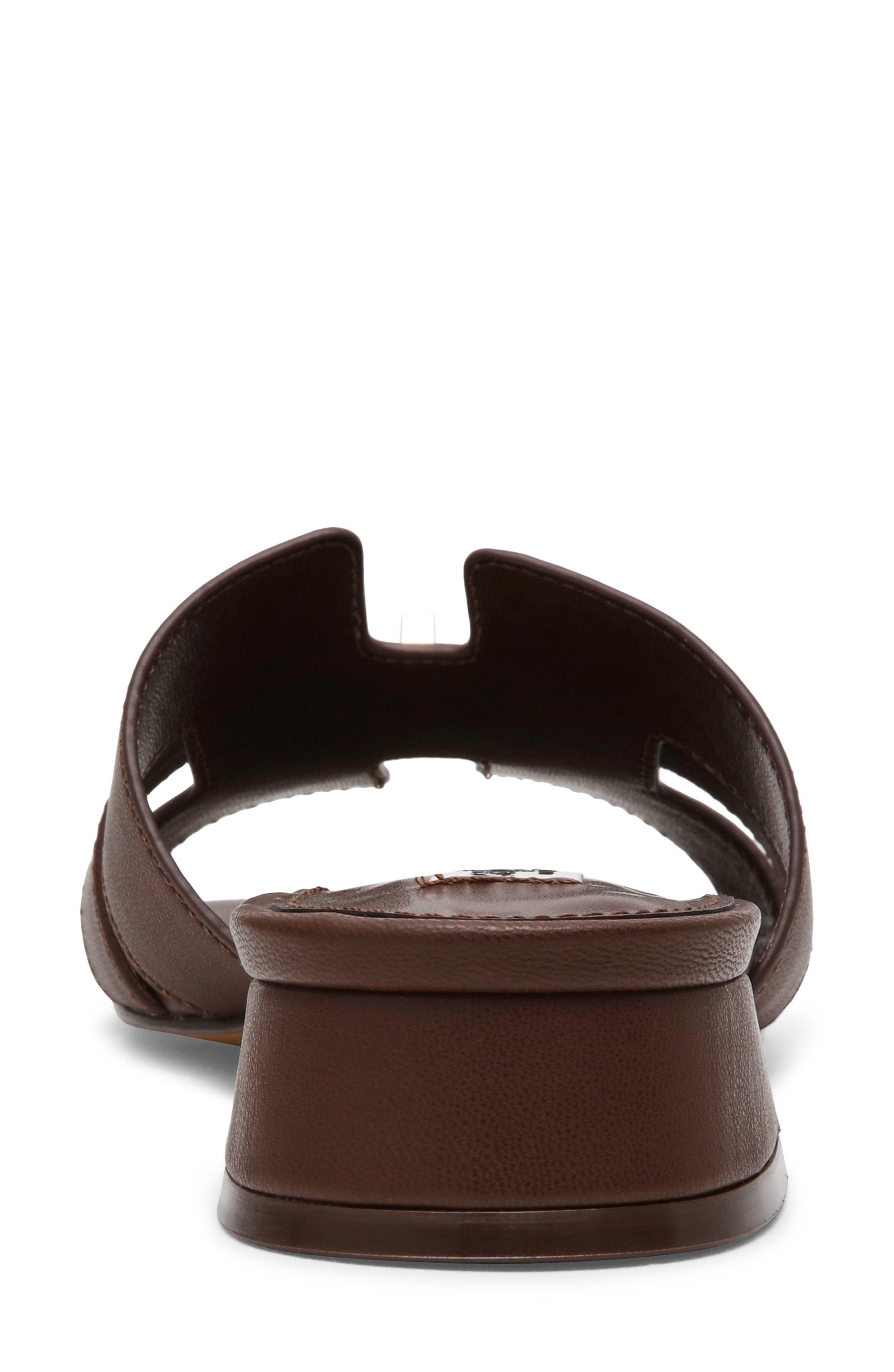 Laurin Slide Sandal, Alternate, color, BROWN