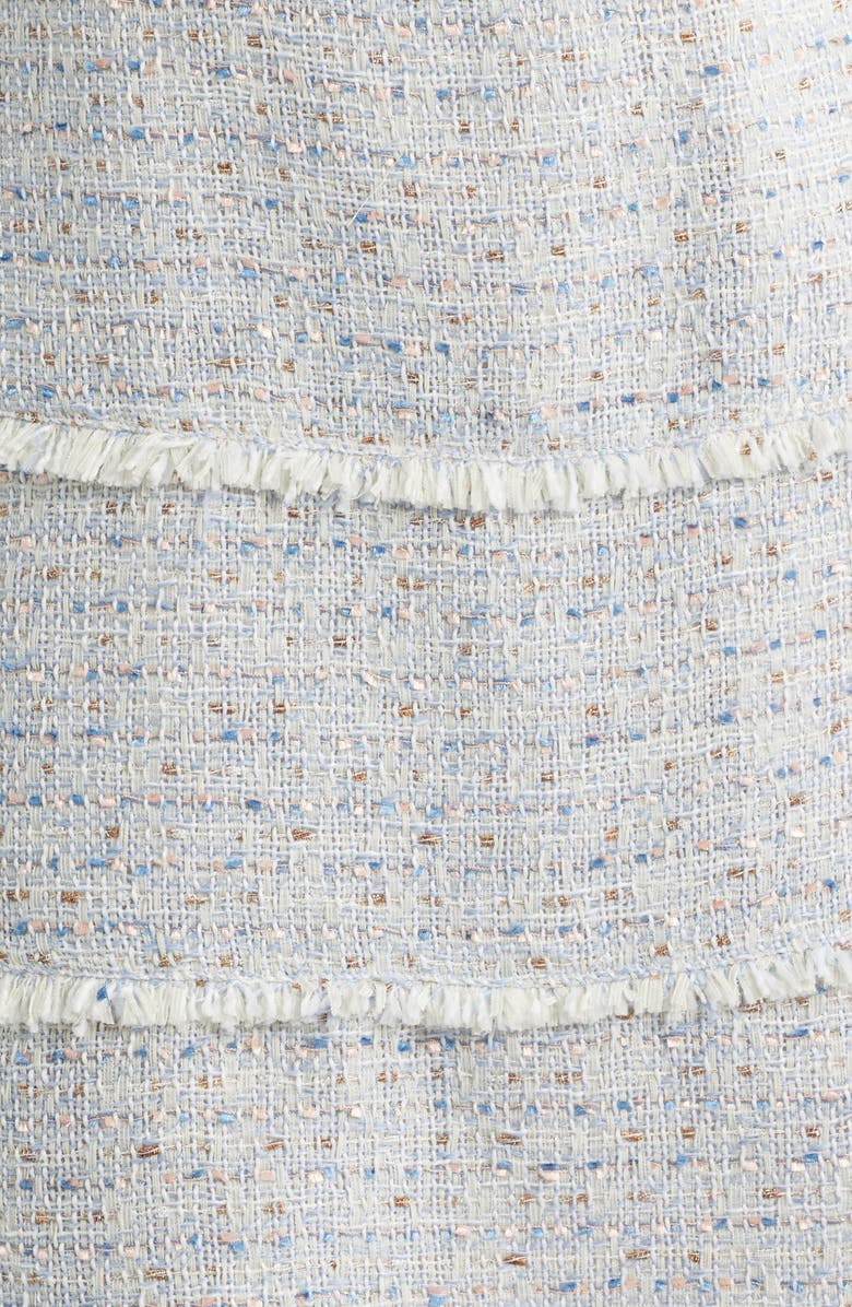 Eliza J Fringe Detail A-Line Dress, Alternate, color, 