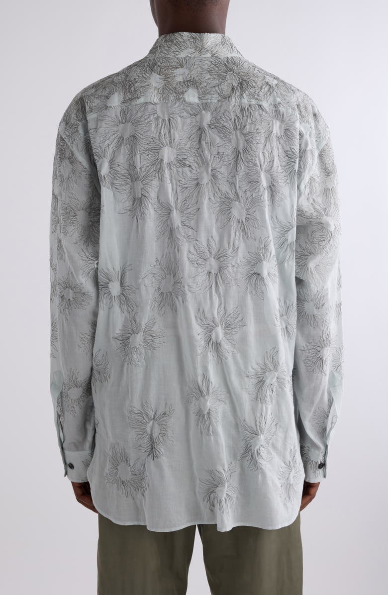 Croom Floral Embroidered Button-Up Shirt