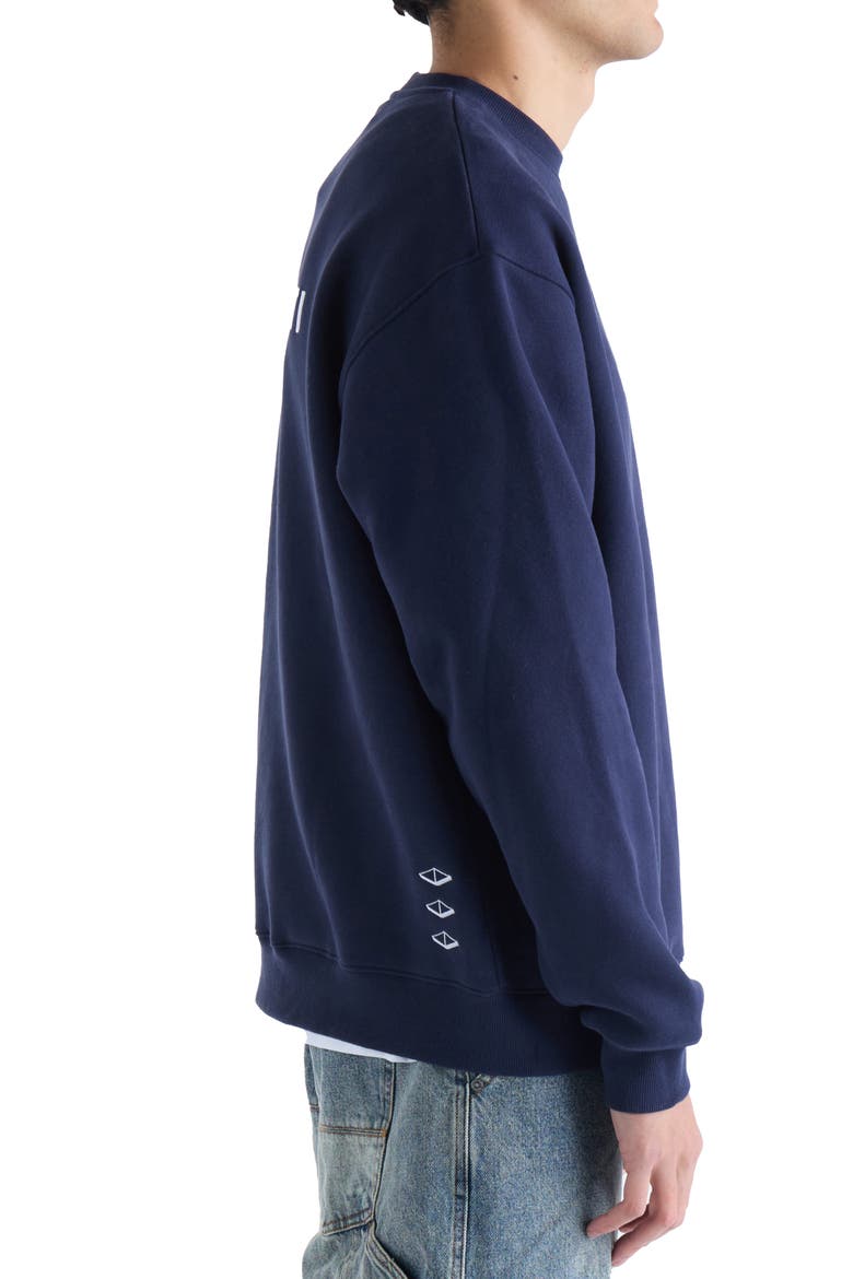 OG Fleece Crewneck Sweatshirt, Alternate, color, NAVY