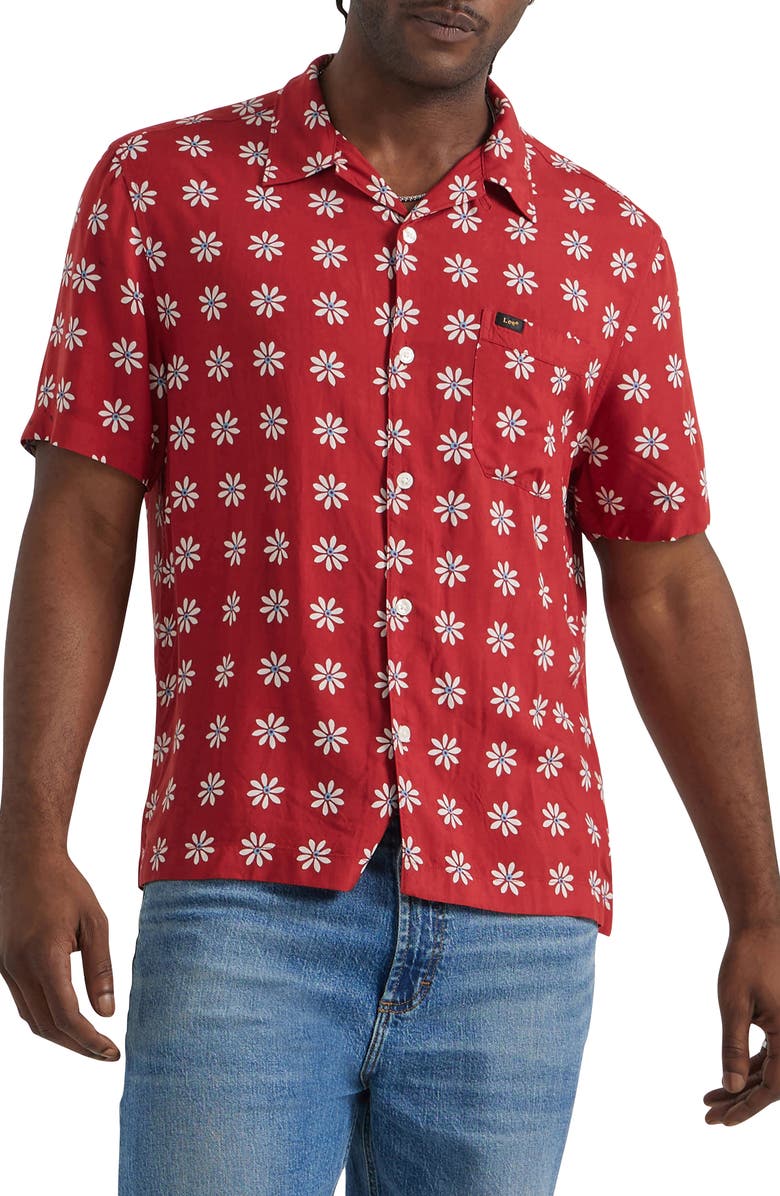 Lee Floral Camp Shirt, Main, color, 