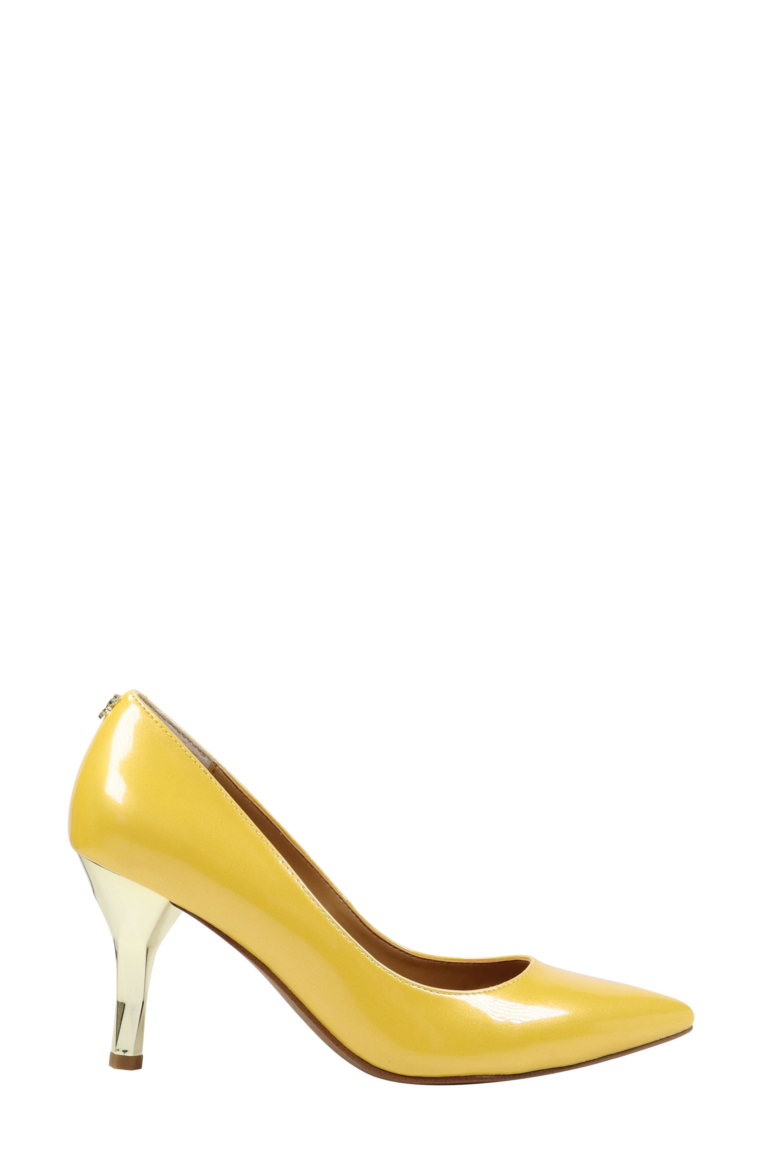 Kanan Pointed Toe Pump, Alternate, color, LEMON