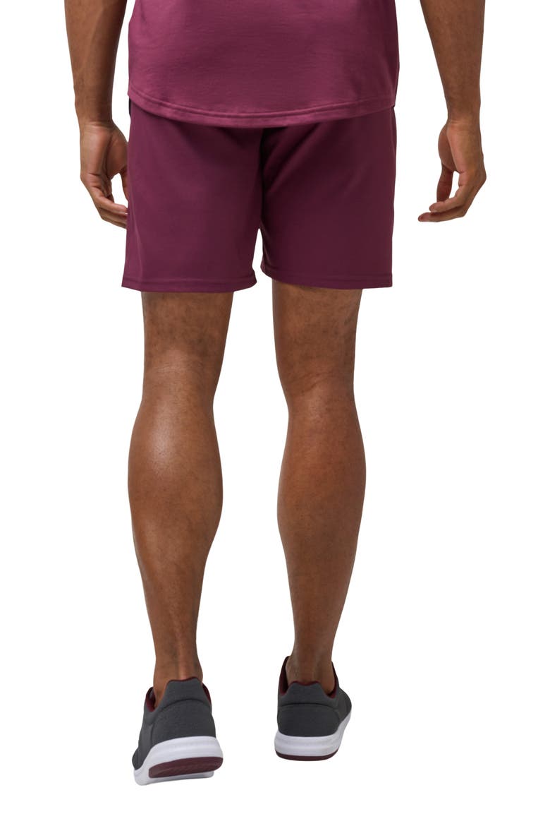 Sport Mode Twill Shorts, Alternate, color, MAUVE WINE