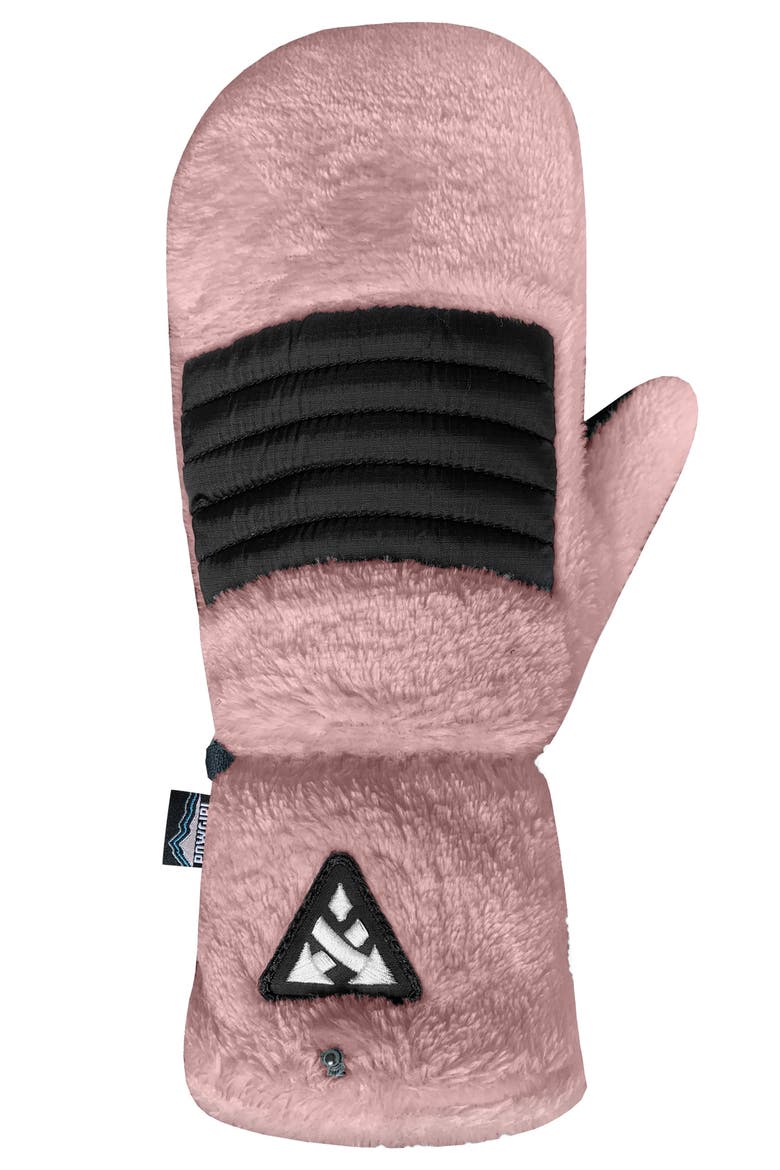 A-peak 2-in-1 Mitts, Alternate, color, BURGUNDY/BLACK