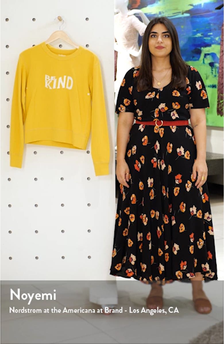 Be Kind Embroidered Sweatshirt, sales video thumbnail