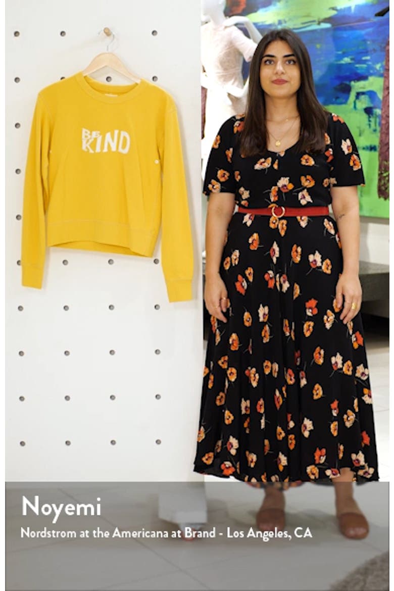 Be Kind Embroidered Sweatshirt video