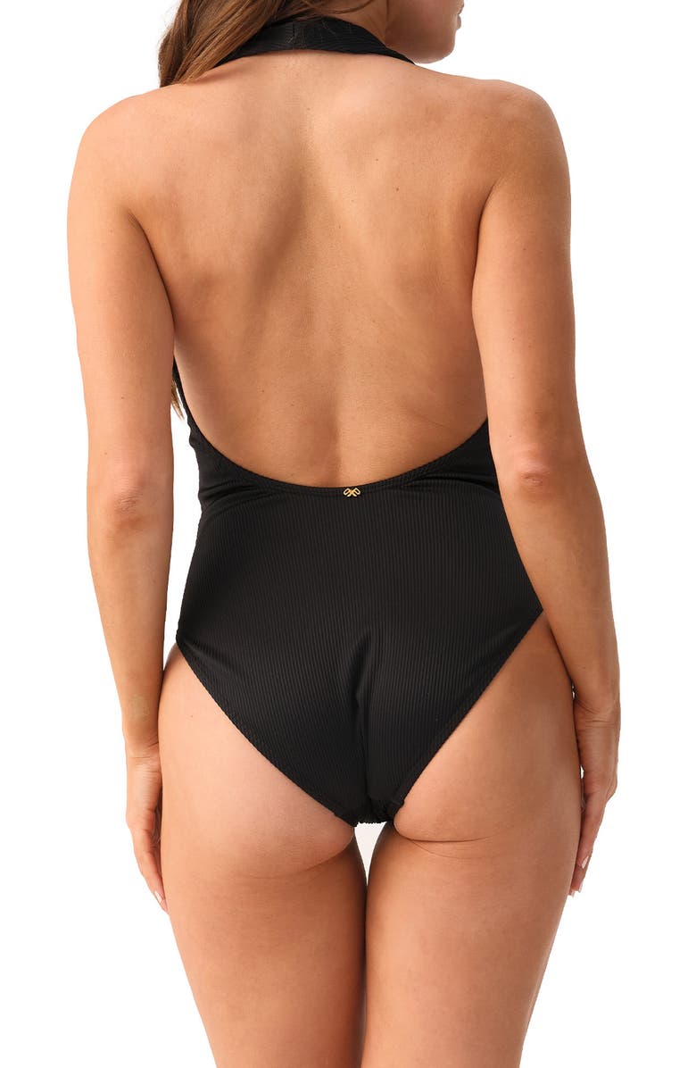 PQ SWIM Camryn Halter Neck One-Piece Swimsuit, Alternate, color, 