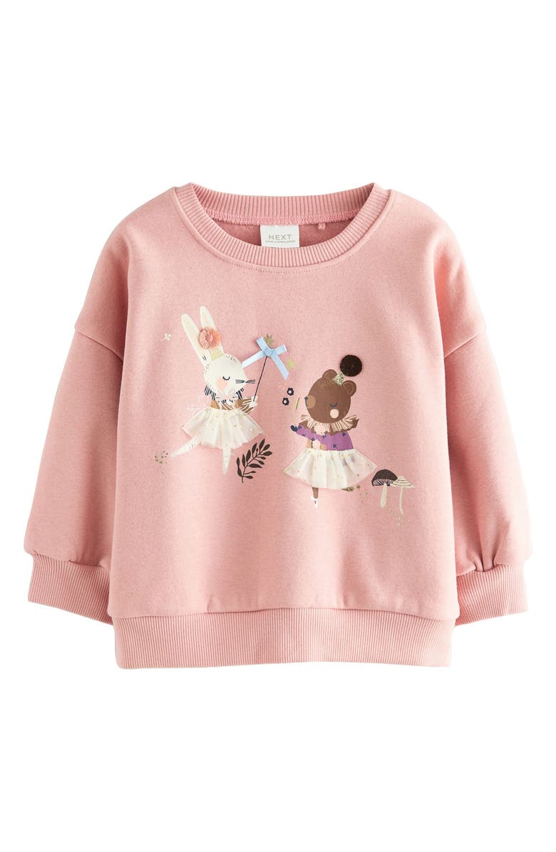 NEXT Kids' Character Graphic Sweatshirt, Main, color, Neutral