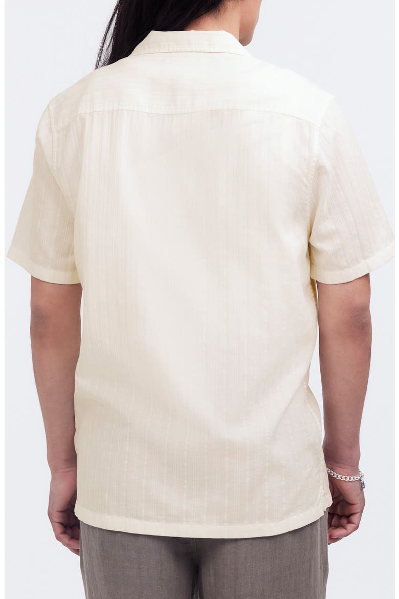 Easy Stripe Cotton Camp Shirt, Alternate, color, LIGHTHOUSE