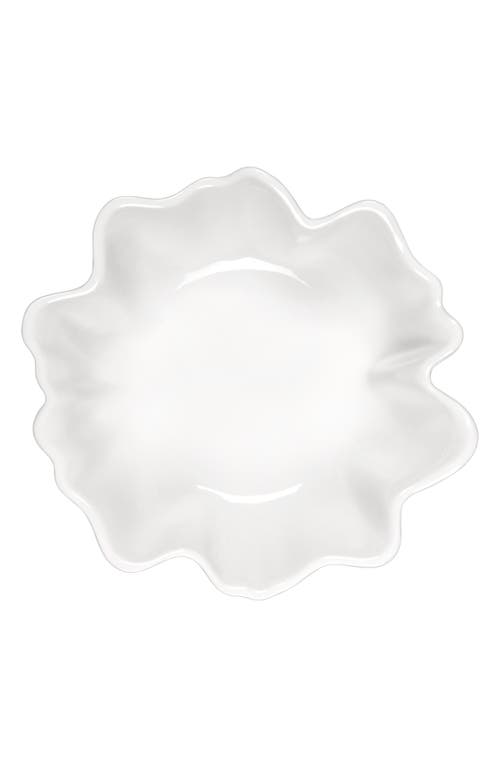 Le Creuset Iris Stoneware Serving Bowl In White