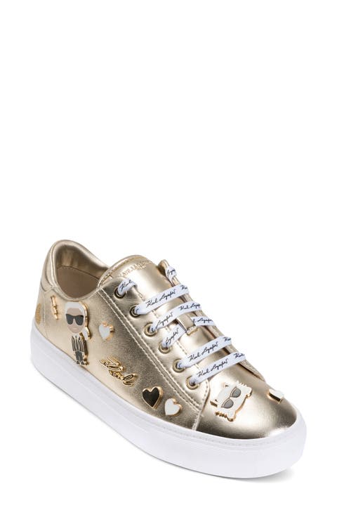 Cate Pin Logo Low Top Sneaker (Women)
