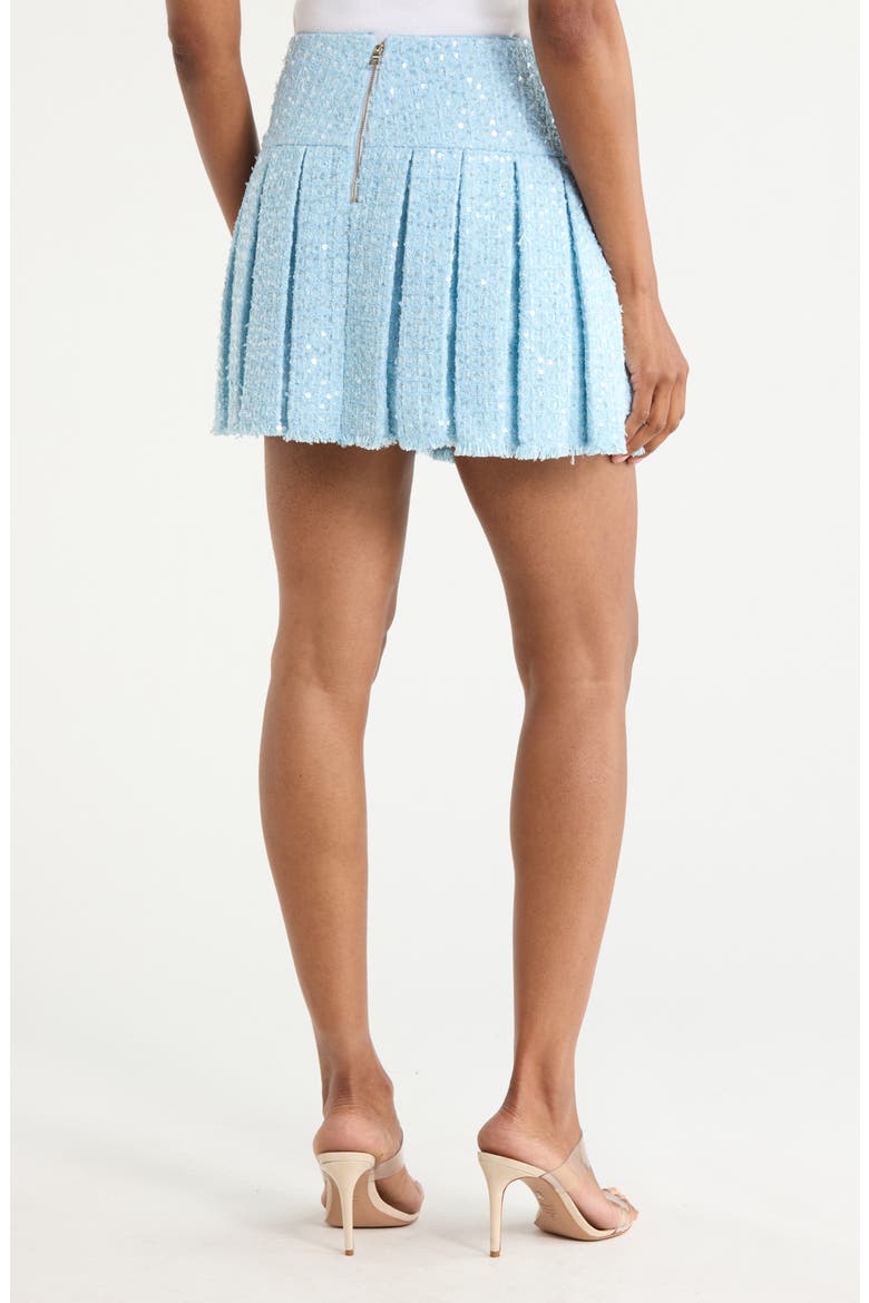 Emilie Box Pleat Miniskirt, Alternate, color, CAROLINA BLUE