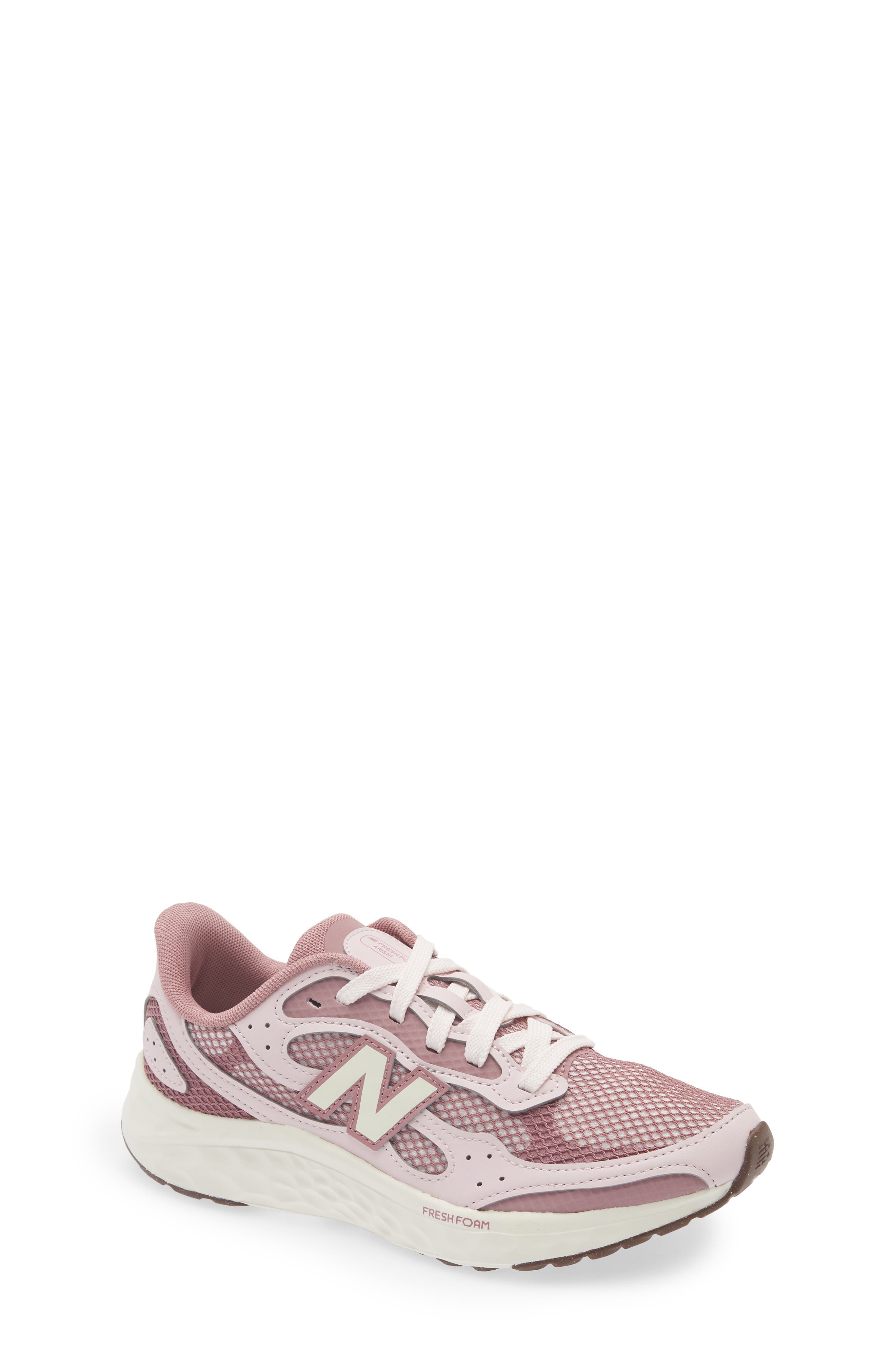 New Balance Kids' Fresh Foam Arishi v4 Tiralux Sneaker, Main, color, Rosewood/ Pink Salt