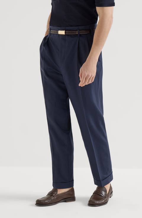 Double pleated trousers