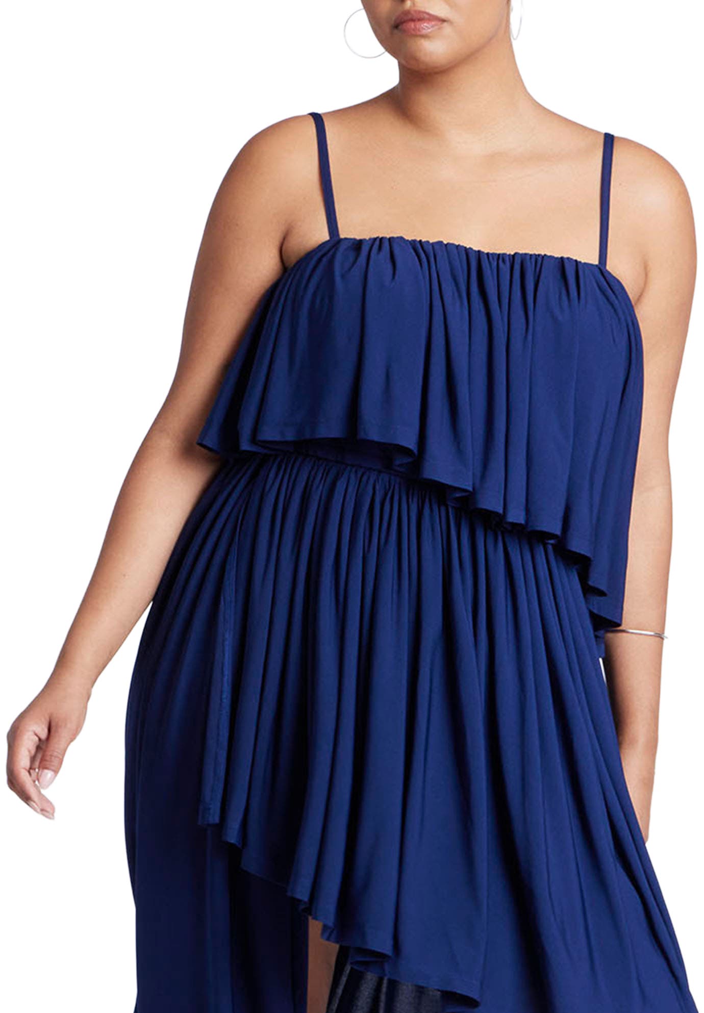 Ruffled Bandeau Top