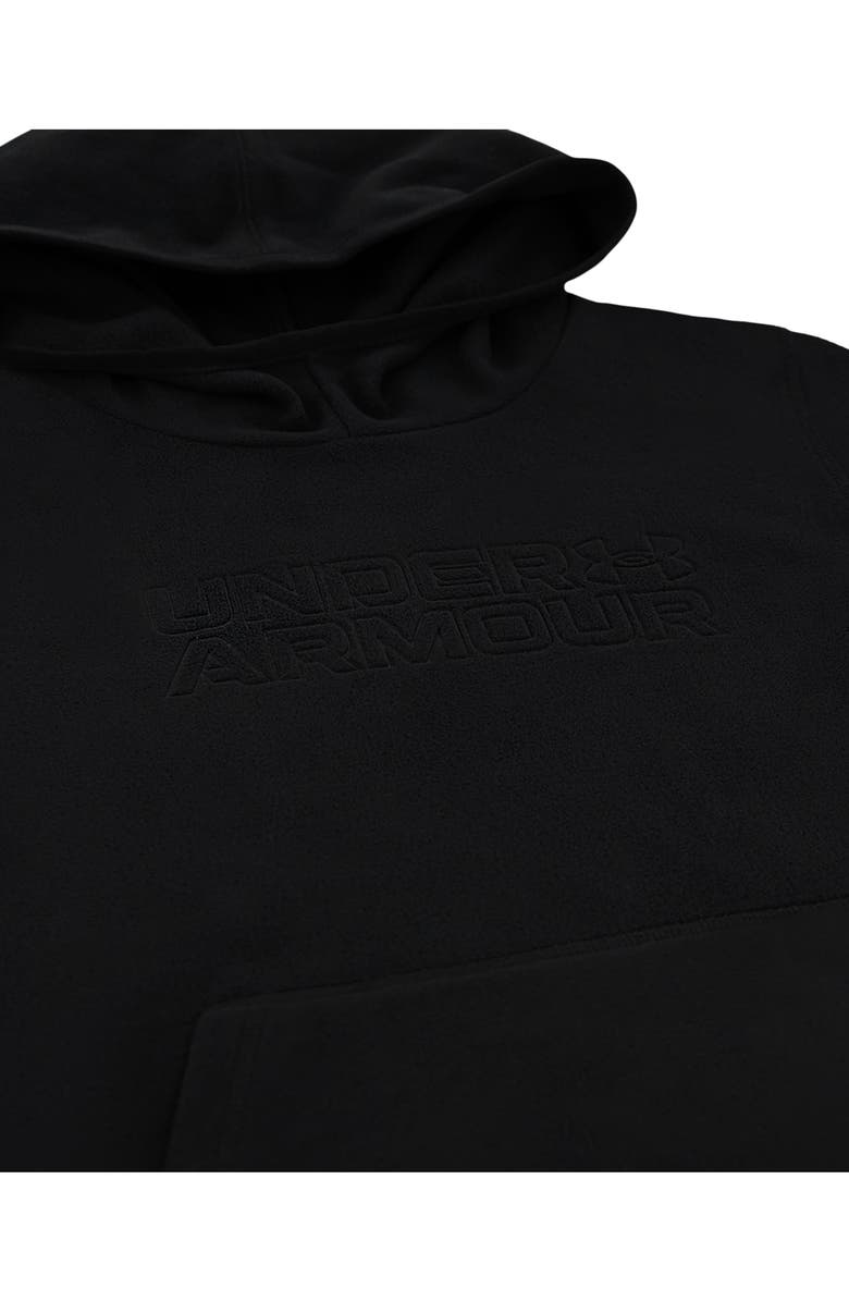 Under Armour Kids' Hundo Graphic Hoodie, Alternate, color, Black