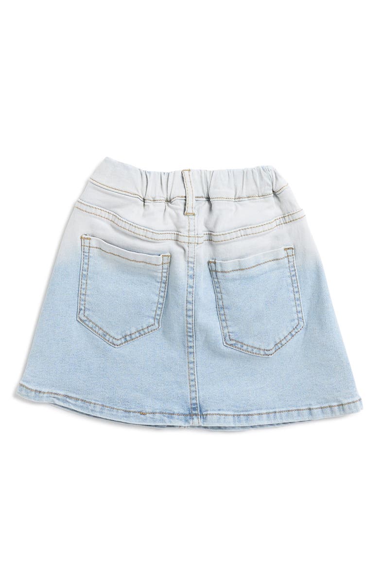 Doe A Dear Kids' Sequin Hearts Denim Skirt, Alternate, color,
