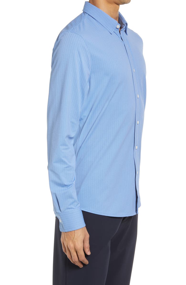 Rhone Commuter Herringbone Button-Up Shirt, Alternate, color, 