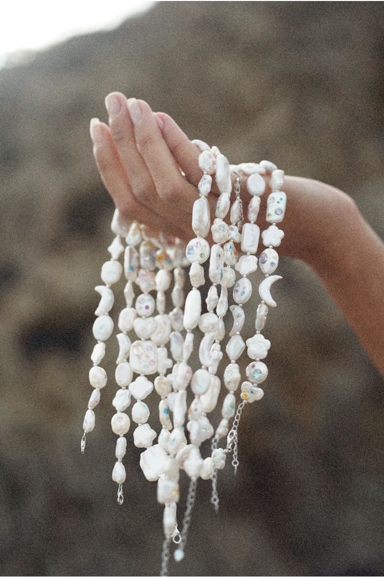 The Celestial Garden Pearl Necklace, Alternate, color, Freshwater Pearl