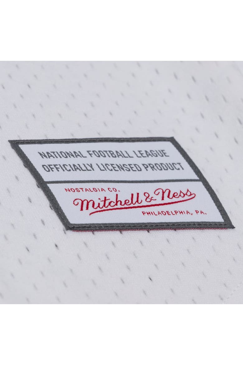 Men's Mitchell & Ness White Miami Dolphins Monochrome Mesh Full-Button Baseball Jersey, Alternate, color, White
