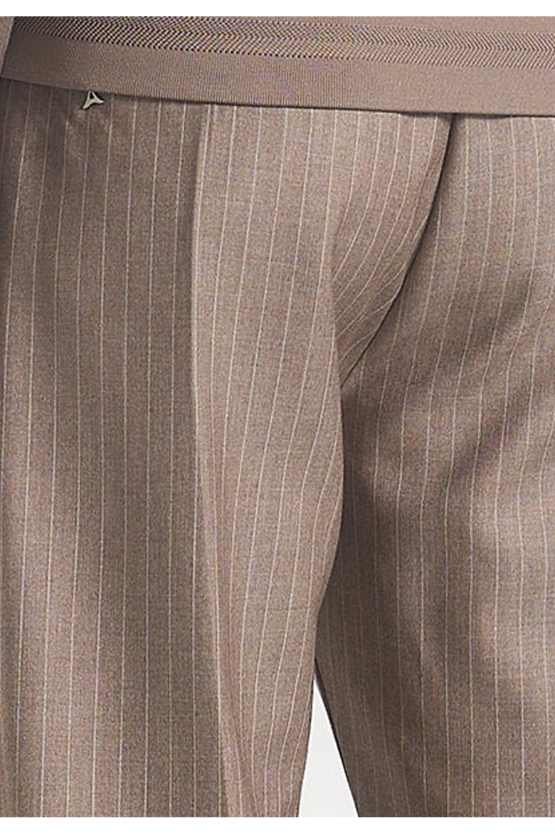 Savin Pinstripe Tailored Bomber, Alternate, color, Taupe