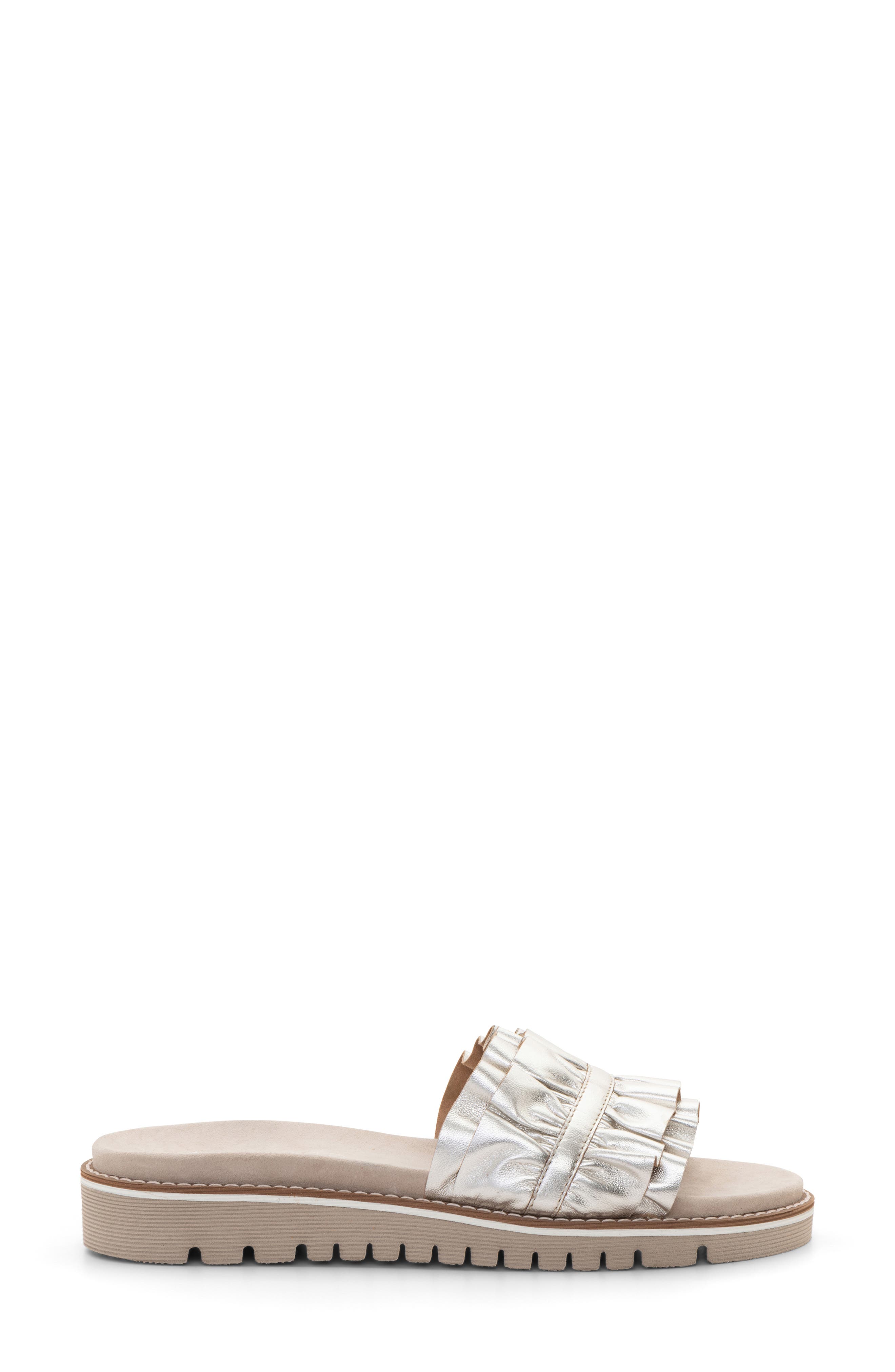 Keyes Slide Sandal, Alternate, color, PLATINUM