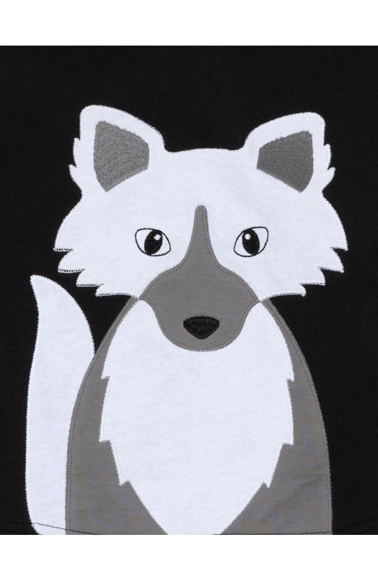 Leveret Two-Piece Printed Cotton Holiday Pajamas, Alternate, color, Full Fox