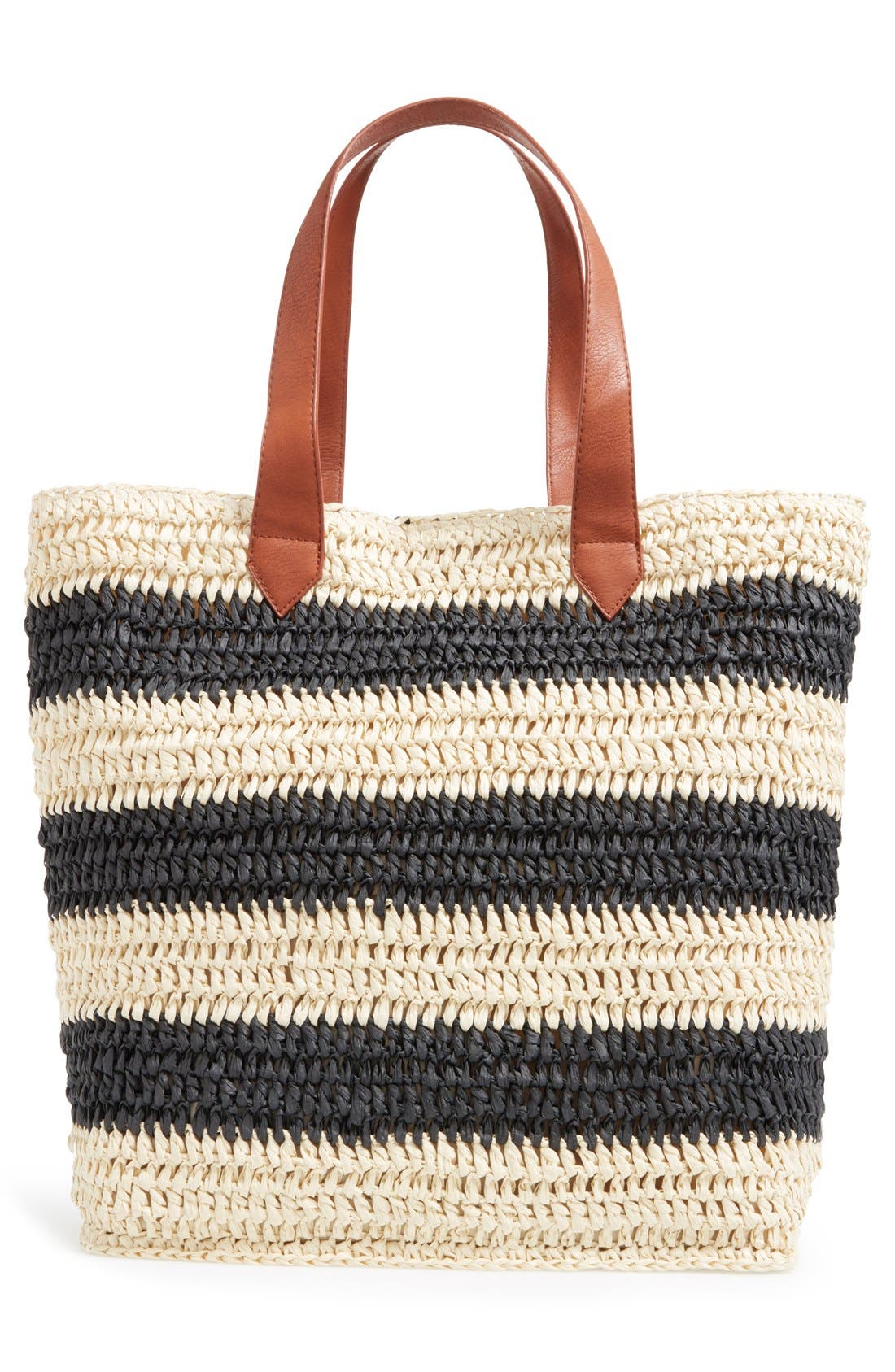 Sole Society 'Sherwood' Straw Beach Tote, Alternate, color, 