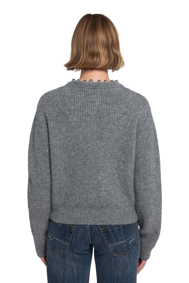 Beaded Cardigan, Alternate, color, Grey