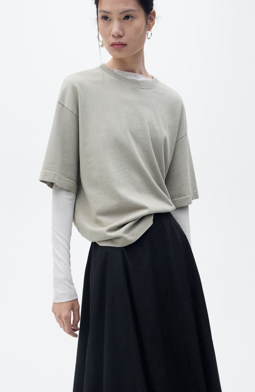 Mango Bubble Hem Skirt In Black