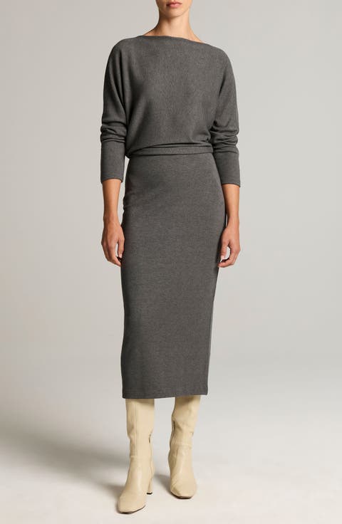 Off the Shoulder Midi Dress