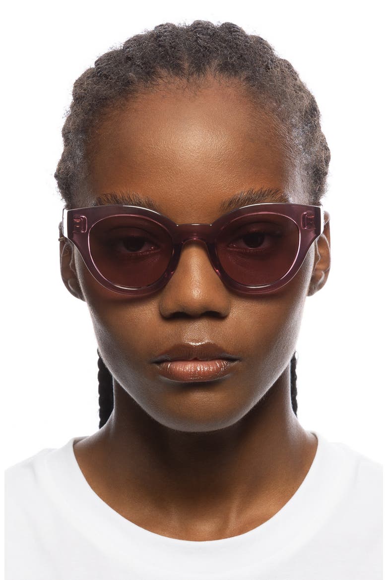 Deja Nu 49mm Cat Eye Sunglasses, Alternate, color, MULBERRY
